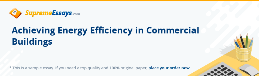Achieving Energy Efficiency in Commercial Buildings