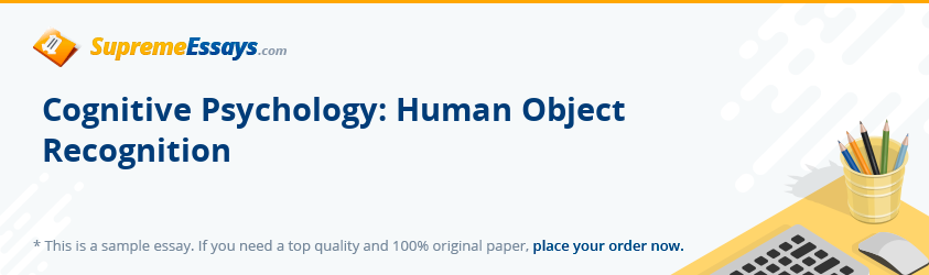 Cognitive Psychology: Human Object Recognition