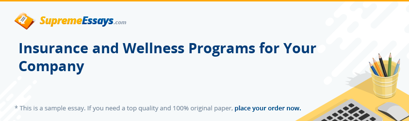 Insurance and Wellness Programs for Your Company