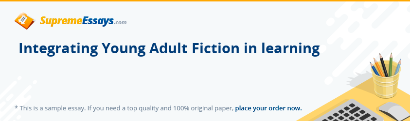 Integrating Young Adult Fiction in learning