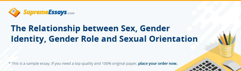 The Relationship between Sex, Gender Identity, Gender Role and Sexual Orientation