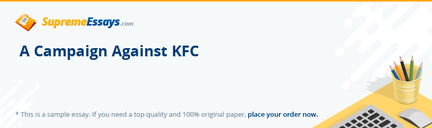 A Campaign Against KFC