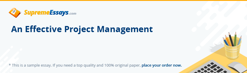 An Effective Project Management