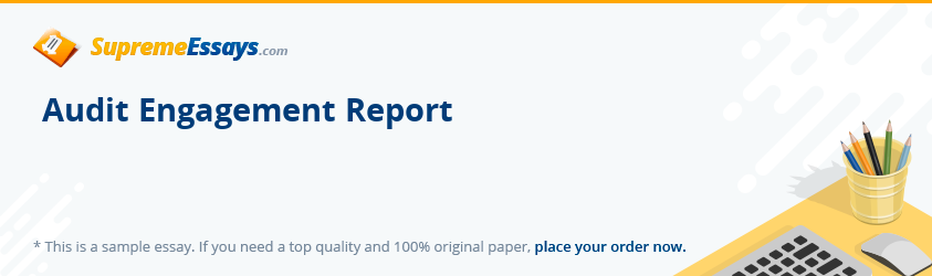 Audit Engagement Report