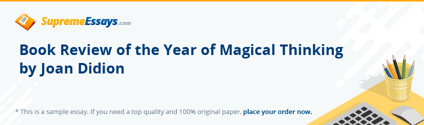 Book Review of the Year of Magical Thinking by Joan Didion