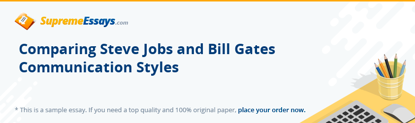 Comparing Steve Jobs and Bill Gates Communication Styles