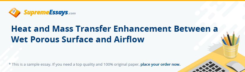 Heat and Mass Transfer Enhancement Between a Wet Porous Surface and Airflow