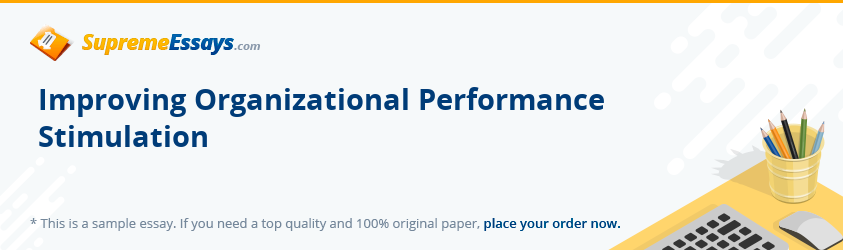 Improving Organizational Performance Stimulation