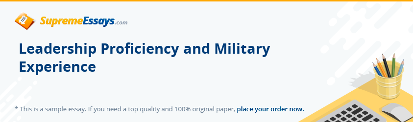 Leadership Proficiency and Military Experience