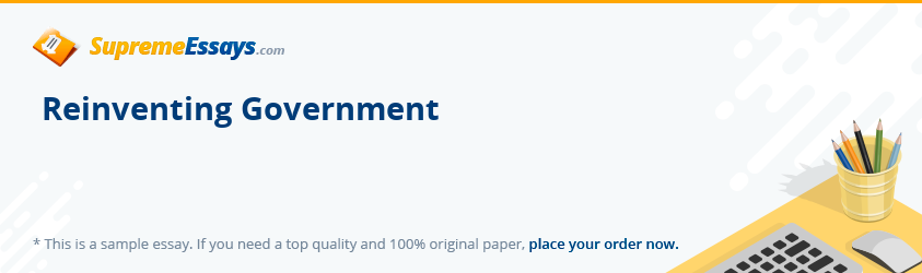 Reinventing Government