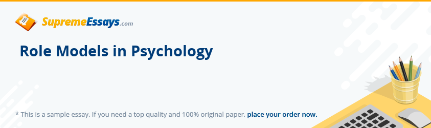 Role Models in Psychology