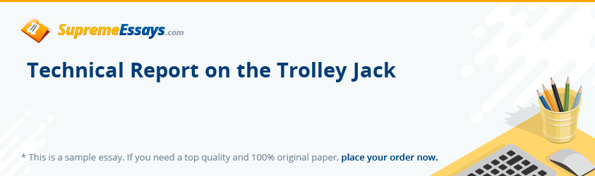 Technical Report on the Trolley Jack