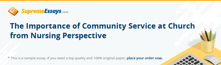 essay about the importance of community service