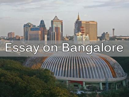 Essay on Bangalore